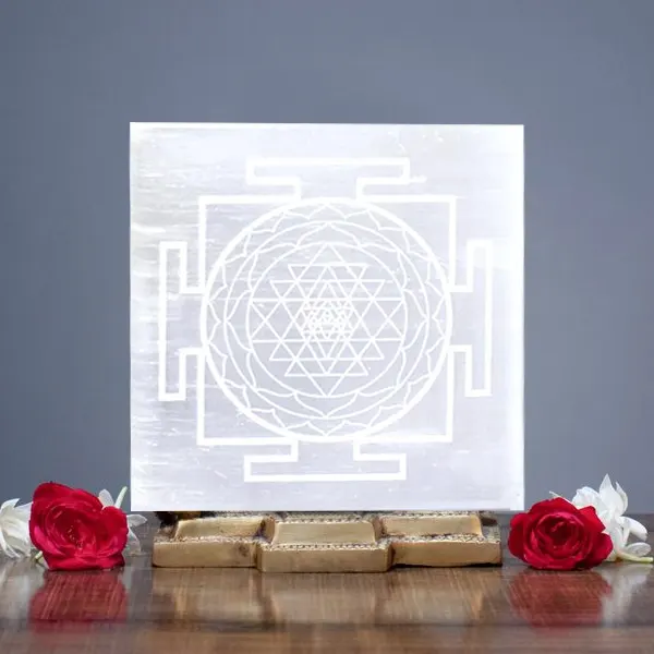 Selenite Shree Yantra