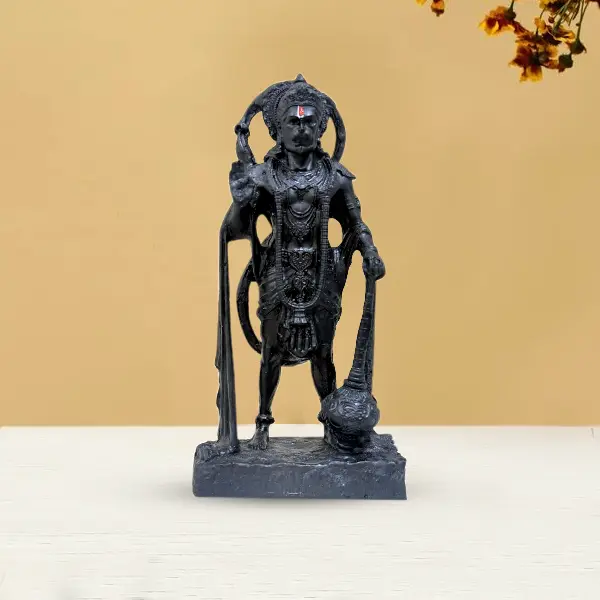 Black Hanuman Statue