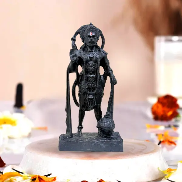 Black Hanuman Statue